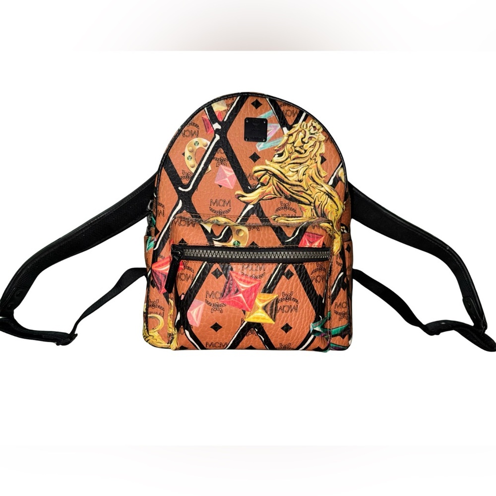 MCM Limited Edition Visetos Stark Backpack – Rare Print – Authentic